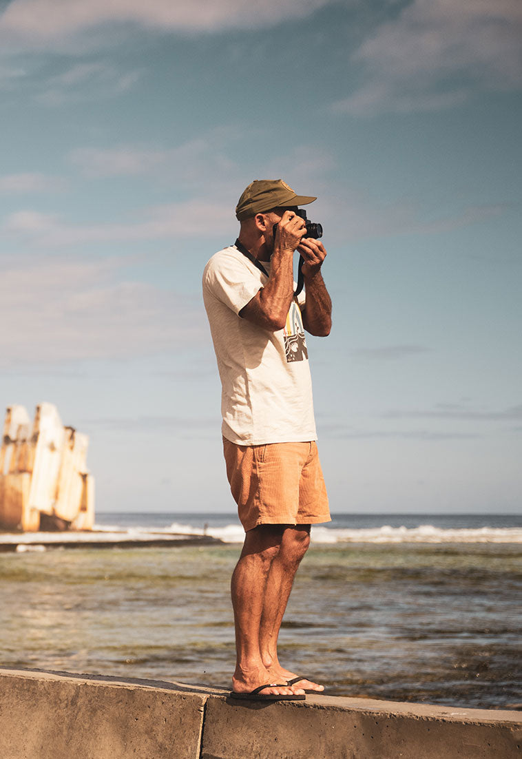 Jeff Johnson in Campover Corduroy Short, 17"