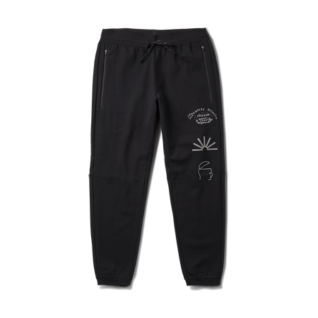 Roark active pants in black, perfect for adventure and outdoor activities, showcasing durability and style.