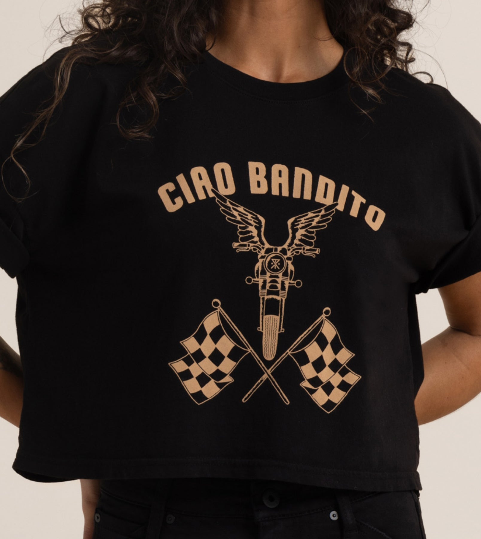 Ciao Bandito Cropped Boxy Premium Tee