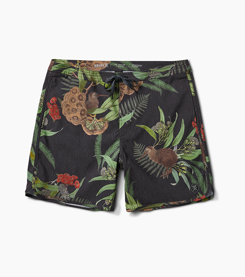 Chiller Kiwi Camo 17" Boardshorts Roark